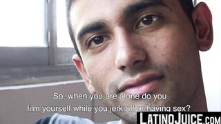 LatinoJuice.com - I covered erotic Joels beautiful face with my sticky load of hot cu