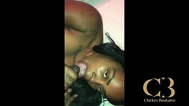 Spit Roasting Meggy Brazilian Couple Threesome POV