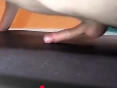 Pushups humping and cumming handsfree