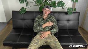 First time with cute boy Roger Cossey huge dick and round ass jerked raw POV