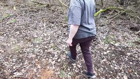 Barefeet tit slapping in nature