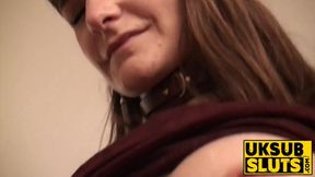 Submissive brunette with big boobs gets fucked in various positions