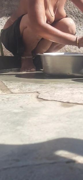 Must-share moment from &quot;The desi sister-in-law of the village is showing off her beautiful burr by cleaning her pussy hair&quot;