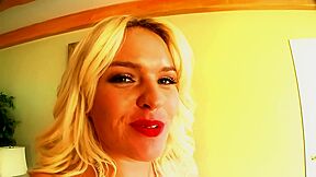 Blonde Milf With Fake Juggs In Amateur Interracial - Krissy Lynn