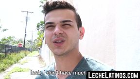 Straight Latino man is barebacked in POV and cums hard