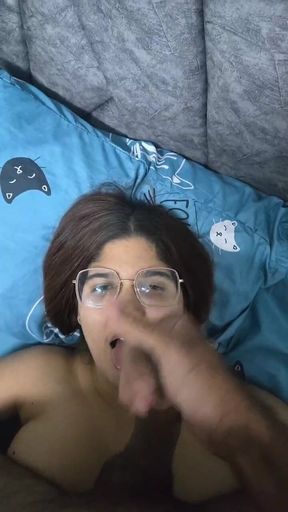 Filling Your Mouth and Face with Live Milk