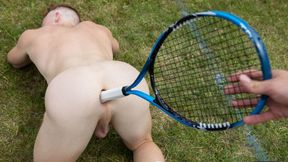 Ass banged in grass