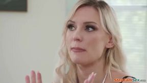 Busty Kenzie Taylor has the hots for her sexy brotherinlaw and she will let him anal fuck her with her hubby.The milf is licked before shes assfucked