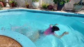 the poolside dare goes too far – oral, anal plugs & golden shower