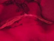 Red Light Swollen Teased And Fingered Clit Gets Vibrated To Orgasm!!