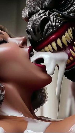 Asmr - Monster on Girl Tongue Action