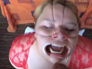 SEMEN EN LA CARA en ESCENA FACIAL BONDAGE