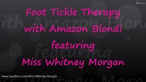 Foot Tickle Therapy with Amazon Blondi