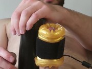 Handsfree Cumming with Automatic Masturbator