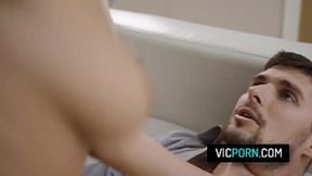 Cheat husband fucks slutty babysitter Alyssia Kent