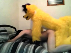 Skinny Twink Fucked By Mascot