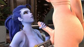 Futality Ep 2 Widow Ballbusting Handjob