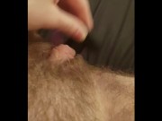 PreOp FtM with Huge Clit DP toy Solo Play