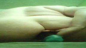 Huge bottle gets stuffed up her tight ass