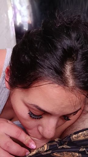 Sensual Blowjob: Cuckold Wife Can't Go Without a Cock.