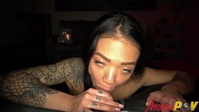 hot asian step-daughter paisley paige sucks off step-dad