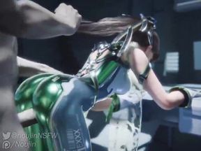 Emerald Plugsuit Eve Fucked Doggy Style