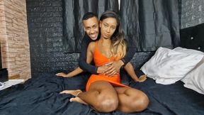 A VERY HOT COUPLE KISSING HARDCORELY - BY JASMINY VILLAR AND MARVIN TURNER - CLIP FULL