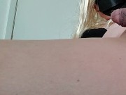TS Princess cumming while fucked, POV for daddy.