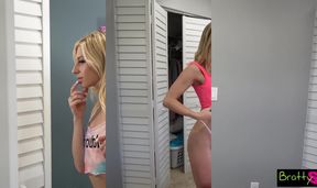 Cheerleader Kait Makes Rare Exception for Stepbro to Cum in Her Pussy too