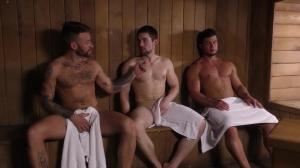 Heating Things Up - Griffin Barrows & Brad Banks arse poke