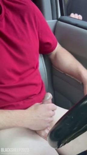 Caught hiker jerking his big cock, I couldn’t help but finish him myself! 🤭