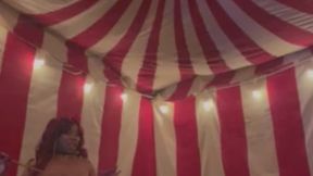 Freak Show. Goddess whips slave extremely hard