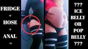 Pornstars New Belly Inflation Category: Fridge & Ice Water Destroy Her Anal