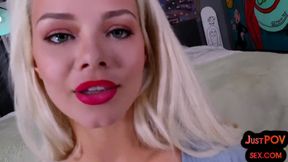 POV mediumboobs babe pussybanged after dickblowing