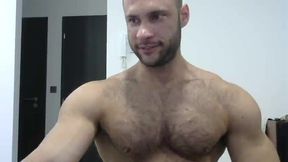 Denton Baxter Hot Lean Muscle Bear  Flexing and Showing Off His  Ass