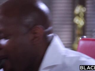 blacked this intern couldn't resist all the bbc around her