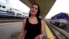 jerry kovak fucks trina rush hard on the train