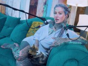 Tattoo Model Pornstar Anuskatzz talks about desire ASMR Youtube channel: ASMRkatz SFW inked hippie