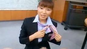 Asian Flight Attendant's Horny Blowjob – Thirsty for Cum Onboard