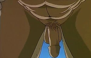 Innocent hentai gay stud gangbanged by two pervert guys