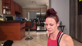 Slut degrades her fagot boyfriend cuckold pov cum on face