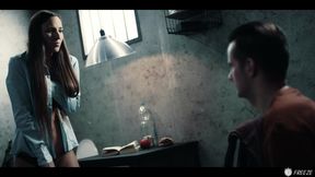 Lucky Prisoner Stops Time Fucks Officer Amirah Adara And CUM Inside TRAILER
