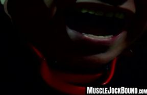 MuscleJockBound.com - Wildcats fan's naughty workout turns into a bondage and dominat