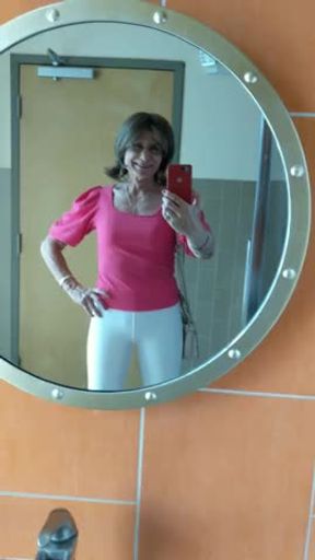 Julie at the sports bar