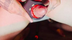 Fucking My Favorite red toy for 20mins til i can&#039;t hold it in anymore