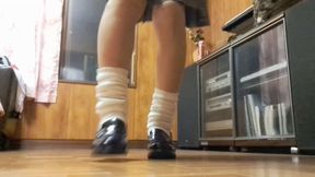 Blowjob and anal wearing gray uniform Masturbation Unsuccessfully photographed work