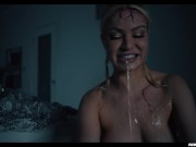 Police Raid Turns into Futa Threesome - Possessed Lesbian Parasited Fuck and Trans Shemale Cumshots