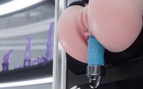 D.va - Clit Stroker & Anal Fuck Machine Squirt Overwatch 3D Fetish Porn