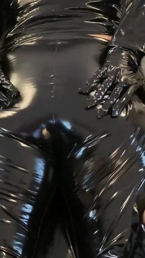 Key moment from &quot;Vinyl Fetish Outfit Masturbation&quot;