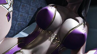 Dark Queen’s heels crush my cock between her sticky thighs